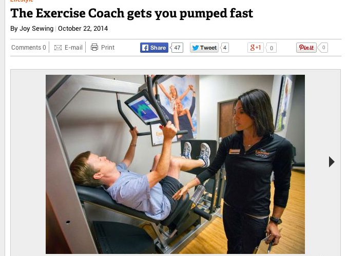 News Reporter Experiences The Exercise Coach® Workout for First Time