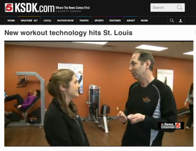 Don Eisenberg demonstated Exercise Coach fitness technology on NBC St. Louis KSDK TV